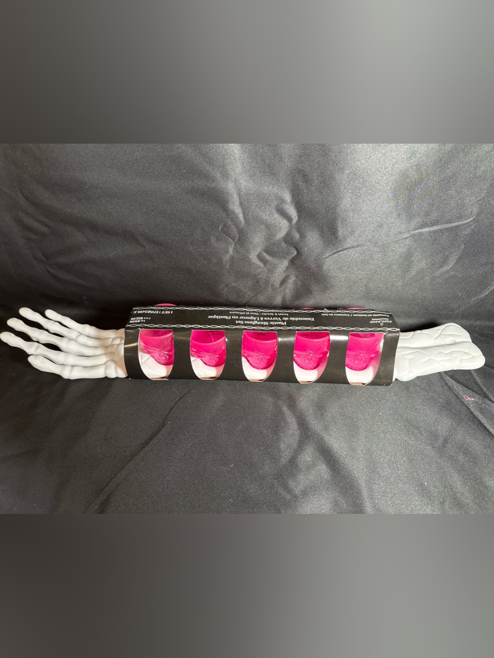 ✨🆕 Ashland Halloween Plastic Shotglass Set With Skeleton Arm